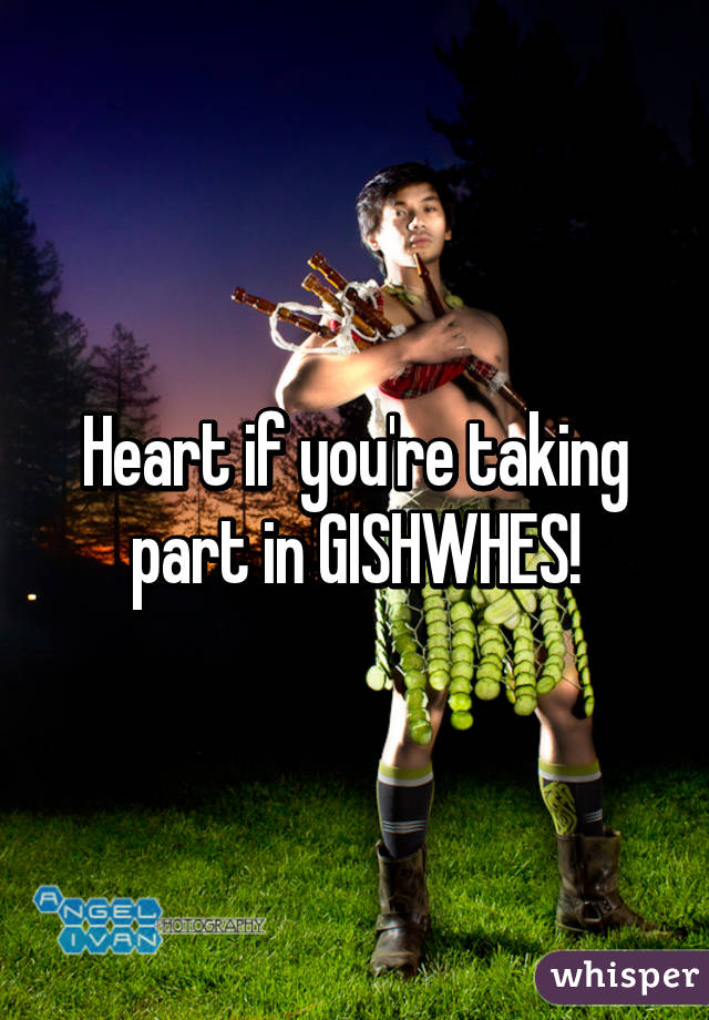 Heart if you're taking part in GISHWHES!