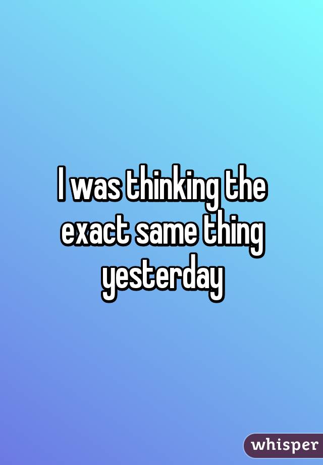 I was thinking the exact same thing yesterday