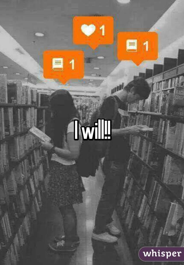 I will!!