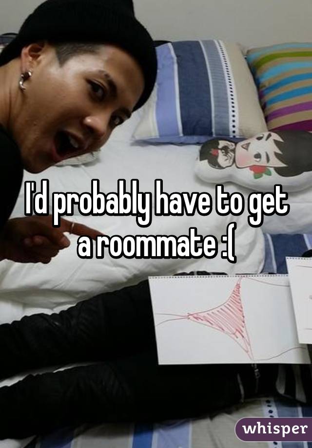 I'd probably have to get a roommate :(