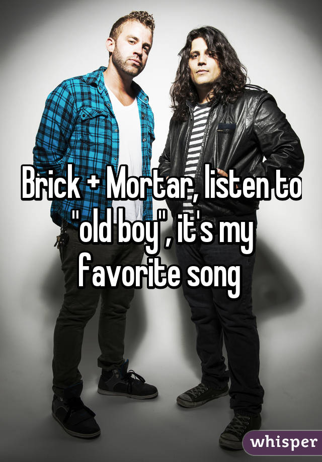 Brick + Mortar, listen to "old boy", it's my favorite song 