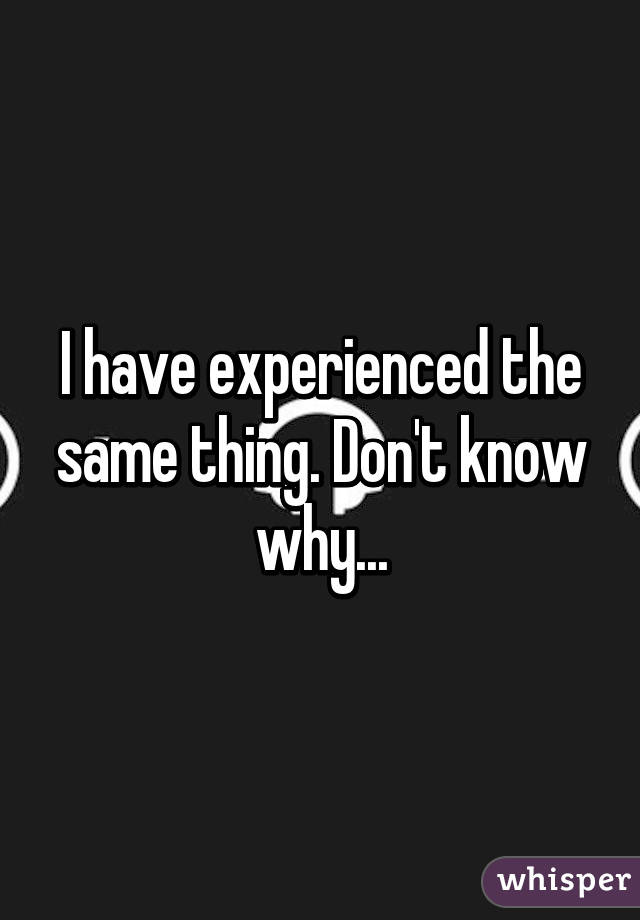 I have experienced the same thing. Don't know why...