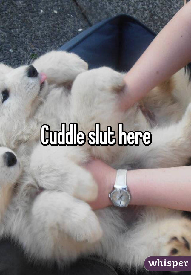 Cuddle slut here