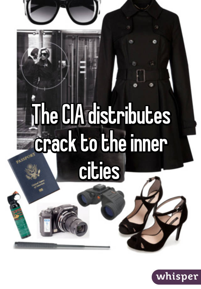 The CIA distributes crack to the inner cities 