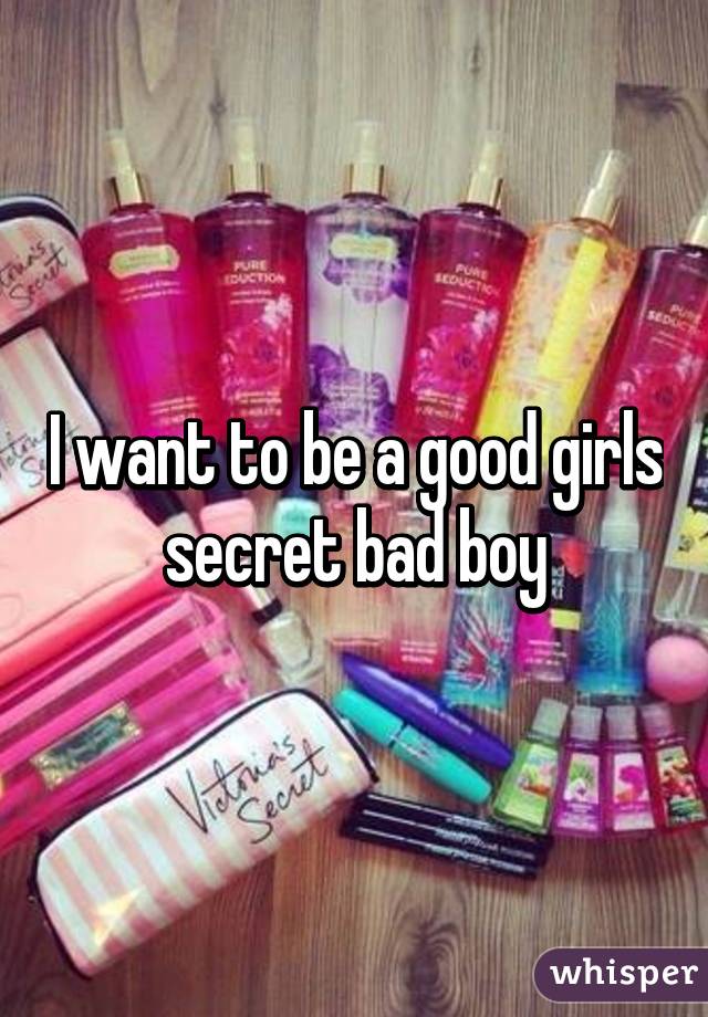 I want to be a good girls secret bad boy