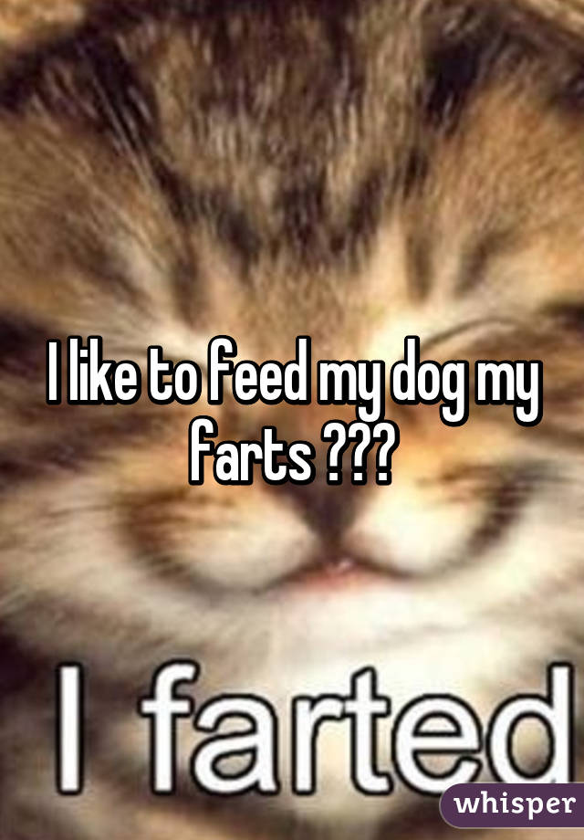 I like to feed my dog my farts ⊙︿⊙