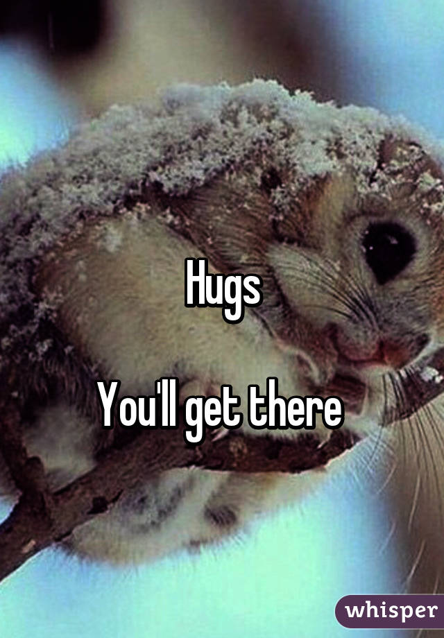 
Hugs

You'll get there 