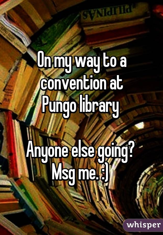 On my way to a
 convention at 
Pungo library 

Anyone else going? 
Msg me. :) 