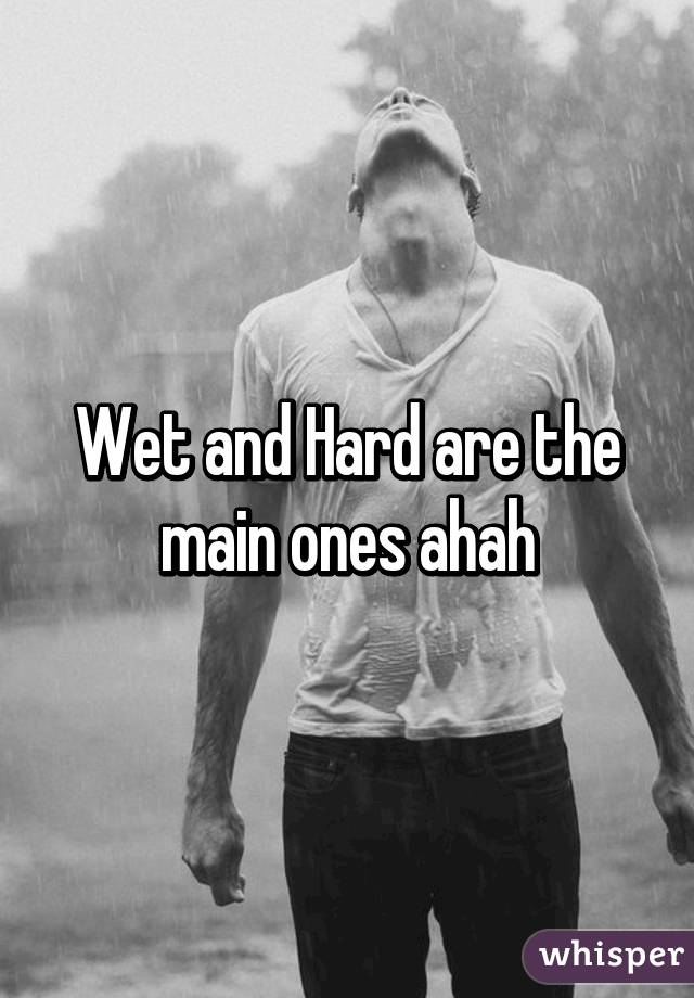 Wet and Hard are the main ones ahah