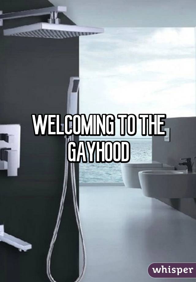 WELCOMING TO THE GAYHOOD