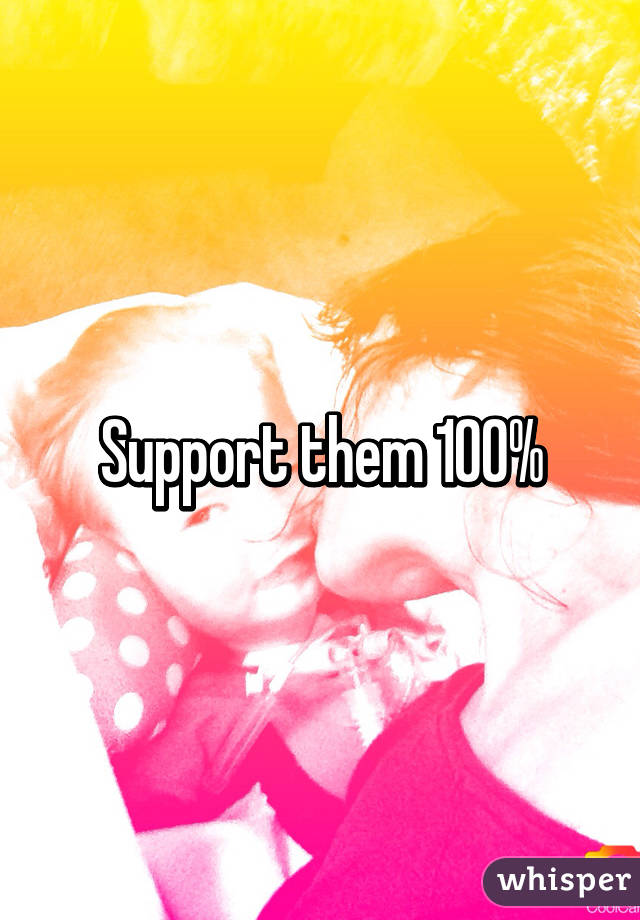 Support them 100%