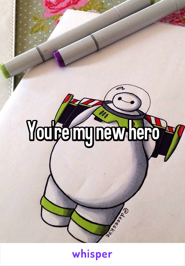 You're my new hero