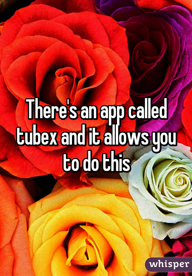 There's an app called tubex and it allows you to do this