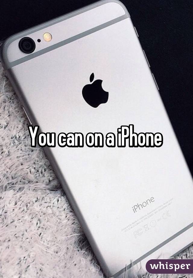 You can on a iPhone 