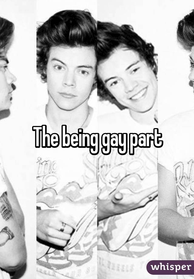 The being gay part