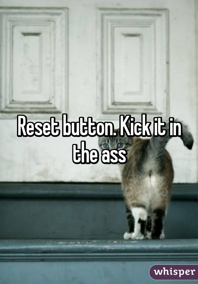 Reset button. Kick it in the ass