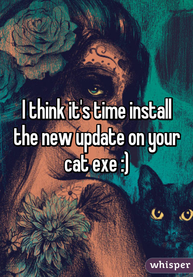 I think it's time install the new update on your cat exe :)