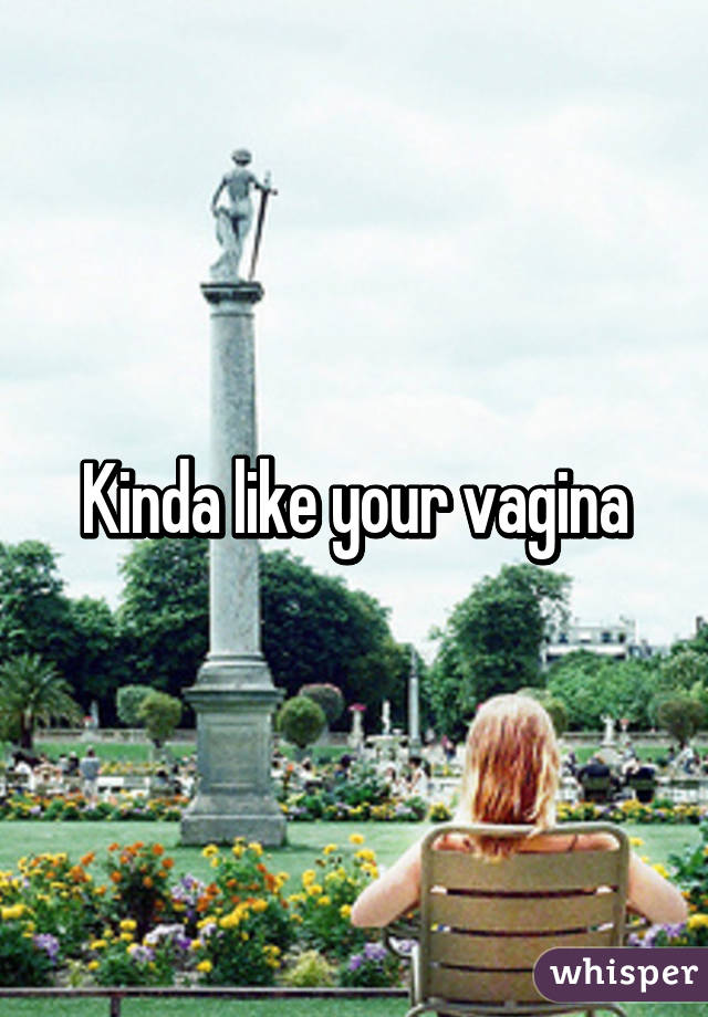 Kinda like your vagina