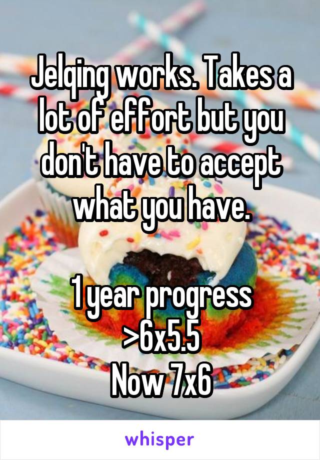 Jelqing works. Takes a lot of effort but you don't have to accept what you have.

1 year progress
>6x5.5
Now 7x6