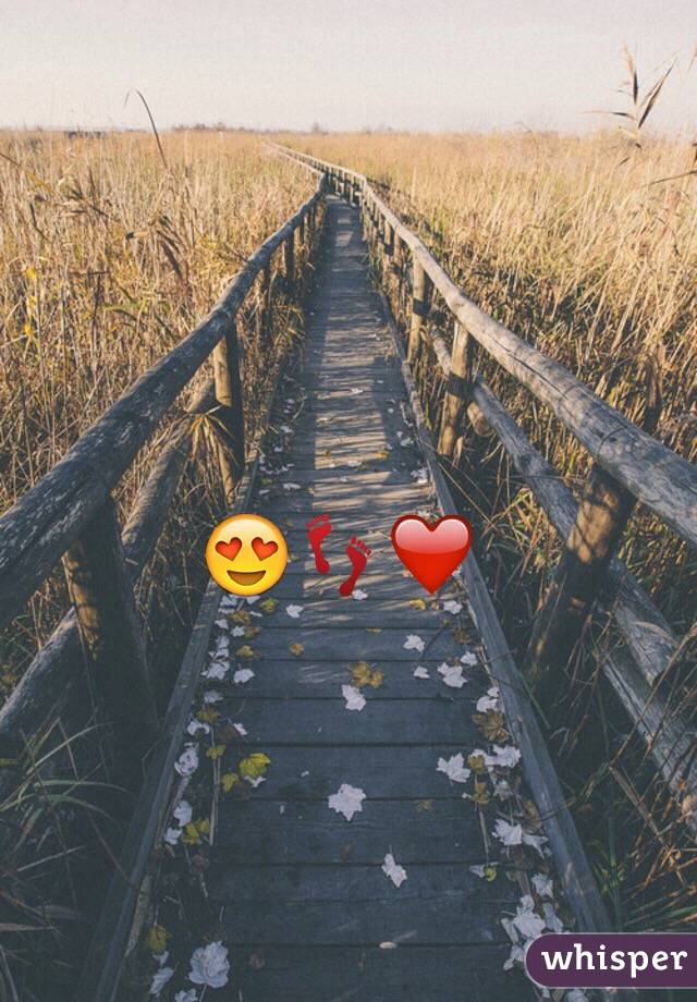 😍👣❤️