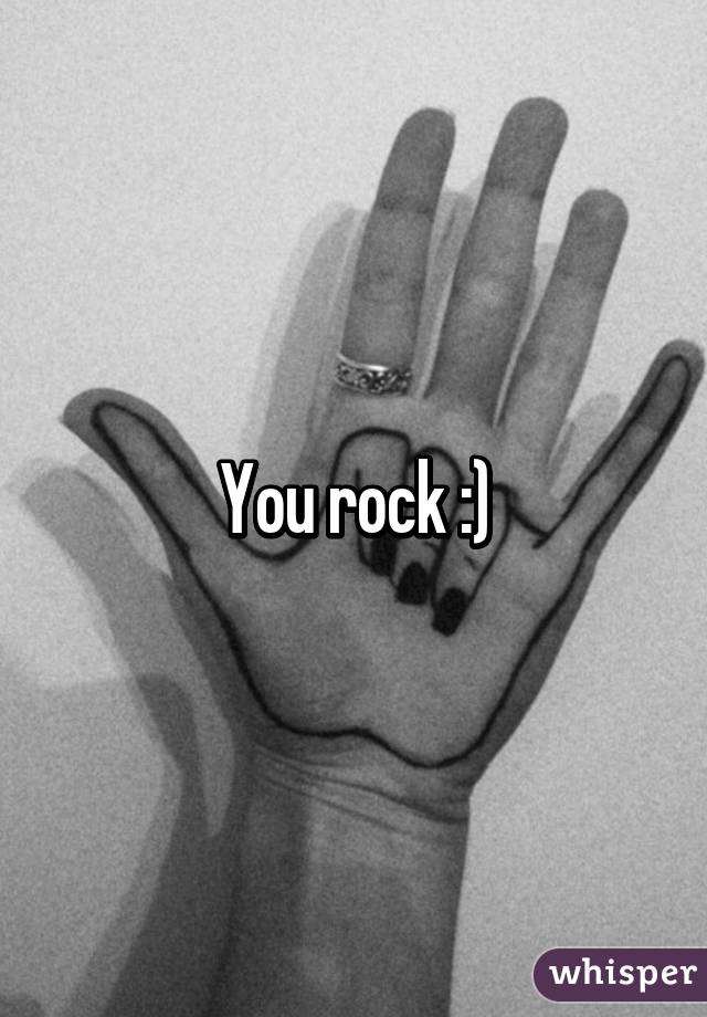 You rock :)