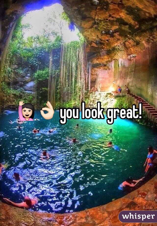 🙋🏻👌🏻 you look great! 