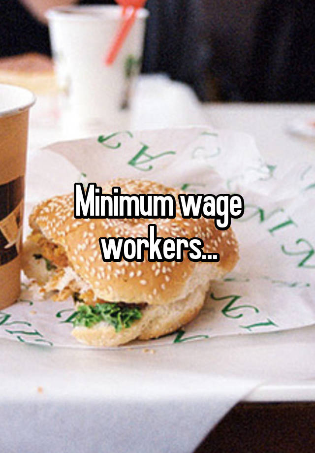 Minimum Wage Workers 8552