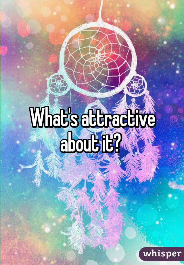 What's attractive about it? 