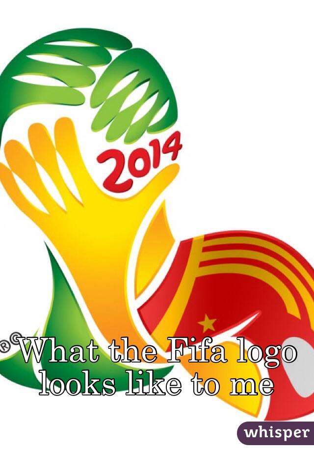 What the Fifa logo looks like to me