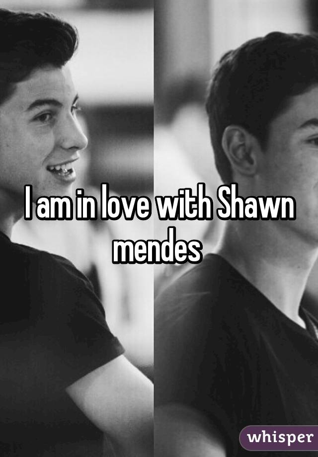 I am in love with Shawn mendes 