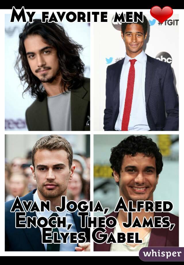 My favorite men ❤











Avan Jogia, Alfred Enoch, Theo James, Elyes Gabel 