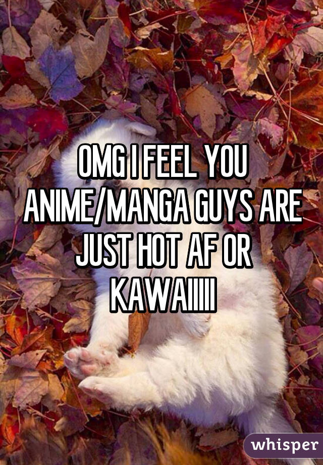 OMG I FEEL YOU ANIME/MANGA GUYS ARE JUST HOT AF OR KAWAIIIII