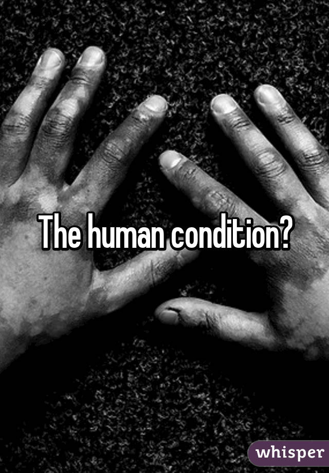 The human condition?