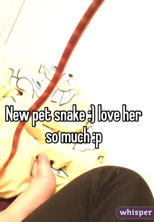 New pet snake :) love her so much :p 