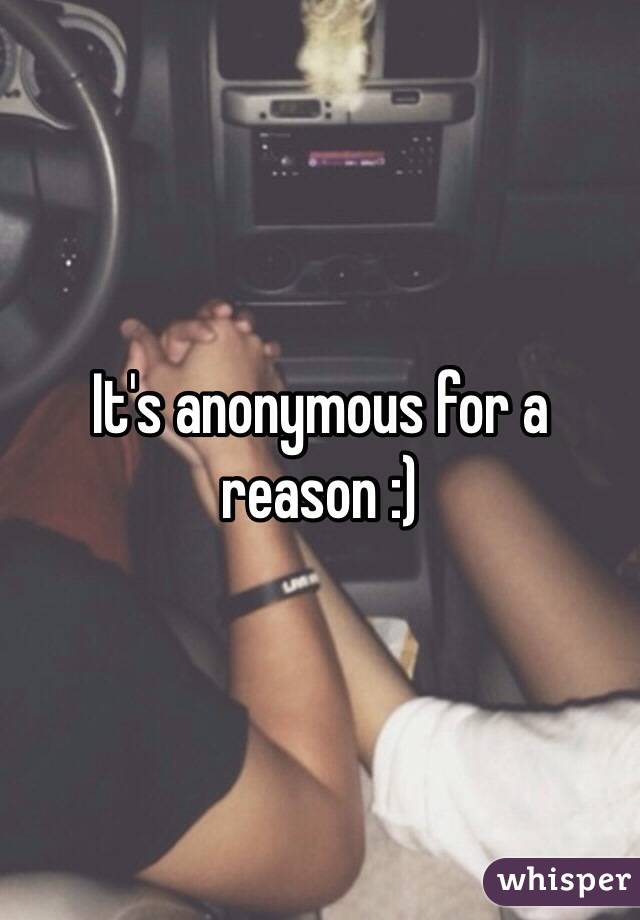 It's anonymous for a reason :)