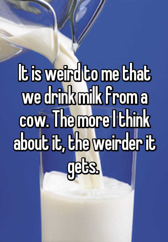 it-is-weird-to-me-that-we-drink-milk-from-a-cow-the-more-i-think-about