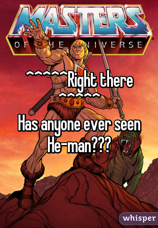^^^^^Right there ^^^^^
Has anyone ever seen He-man???