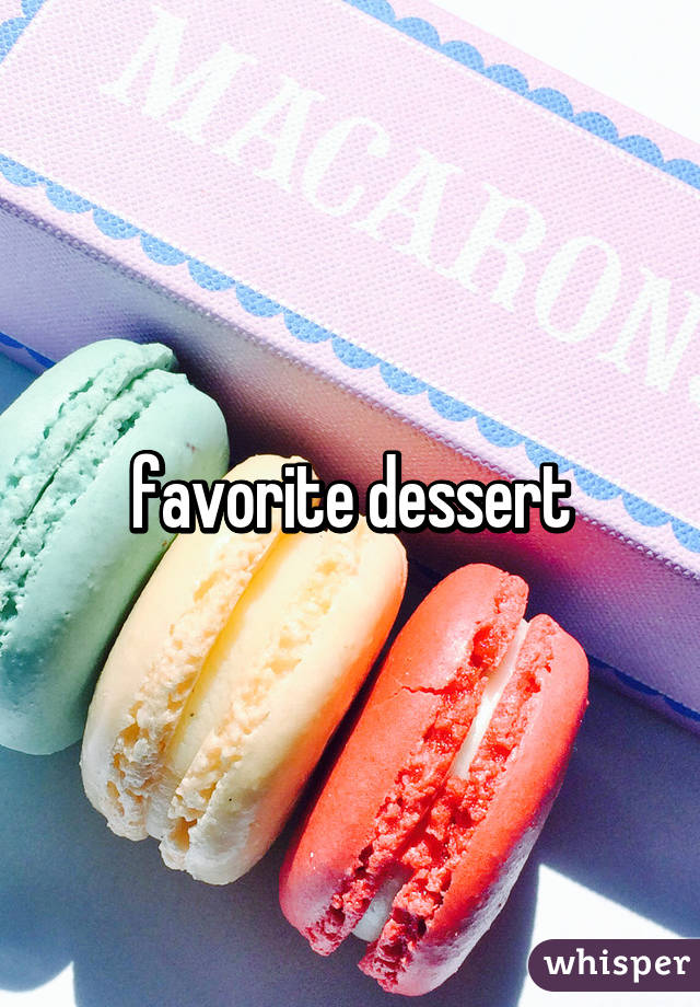 favorite dessert