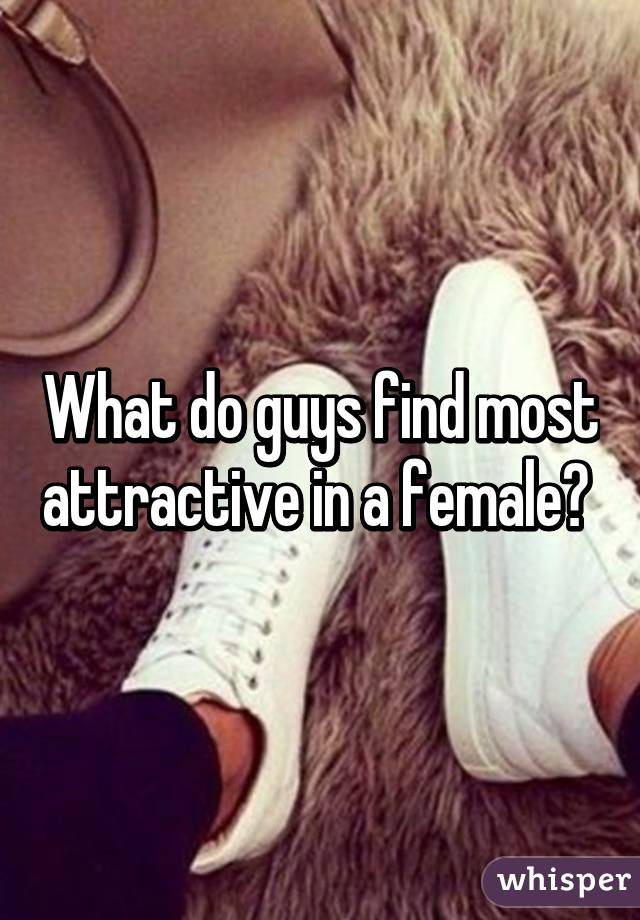 What Do Guys Find Most Attractive In A Female