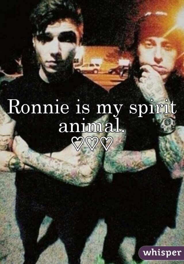 Ronnie is my spirit animal. 
♡♡♡