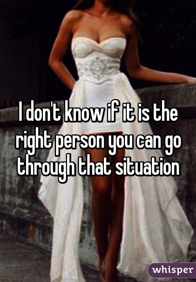 I don't know if it is the right person you can go through that situation