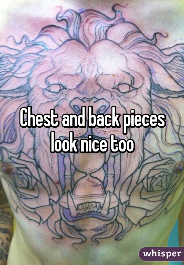 Chest and back pieces look nice too