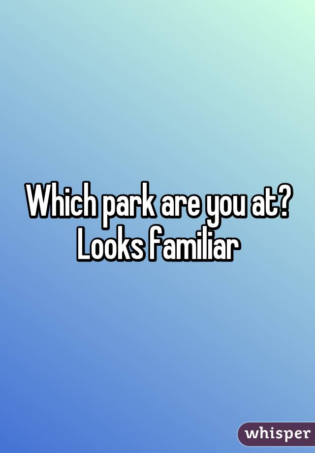 Which park are you at? Looks familiar