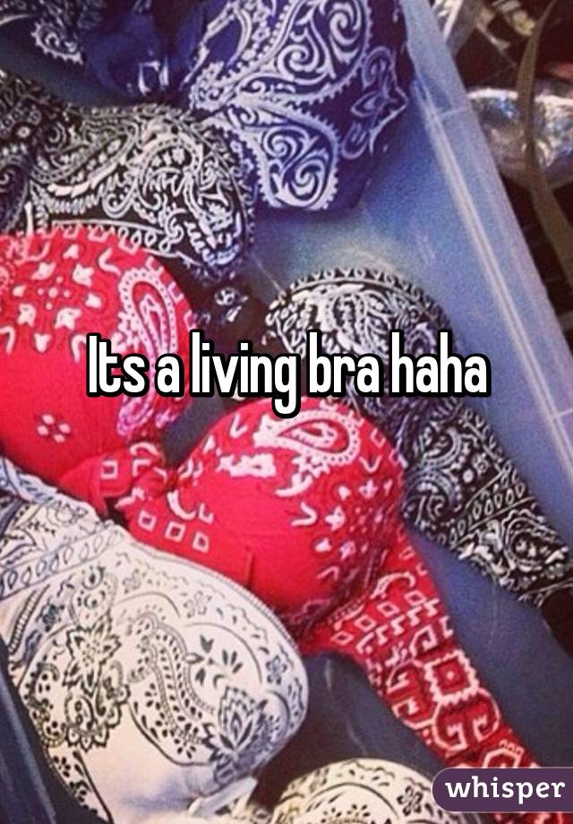 Its a living bra haha
