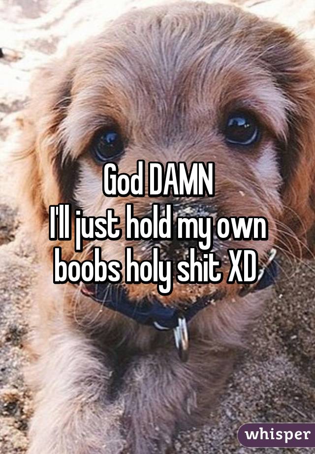 God DAMN
I'll just hold my own boobs holy shit XD 