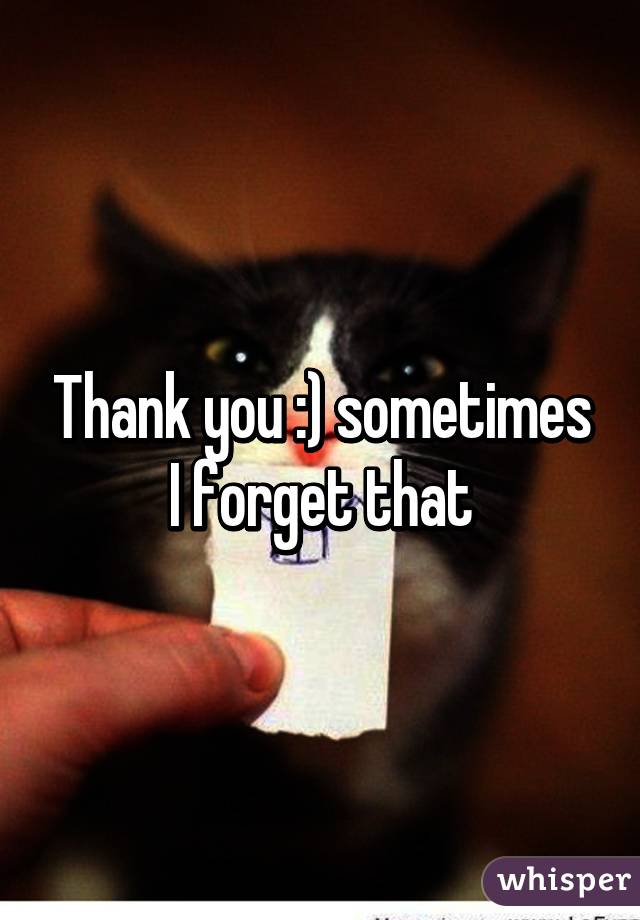 Thank you :) sometimes I forget that
