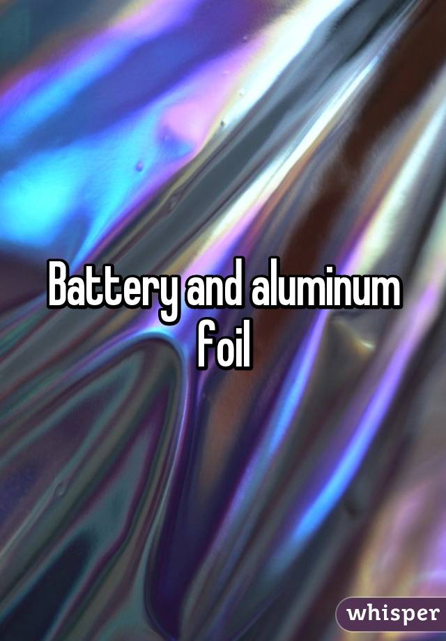 Battery and aluminum foil