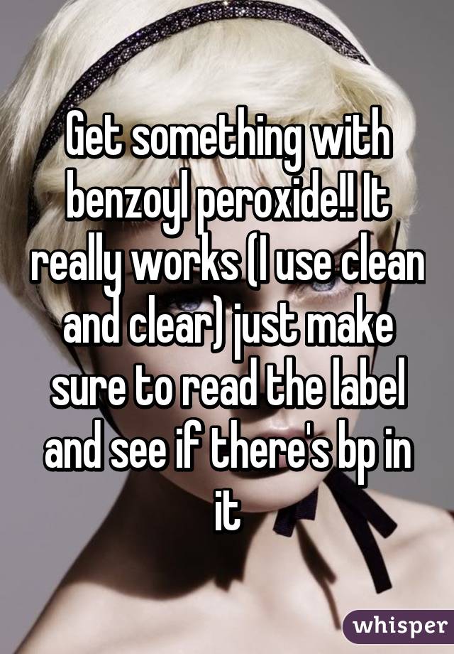 Get something with benzoyl peroxide!! It really works (I use clean and clear) just make sure to read the label and see if there's bp in it