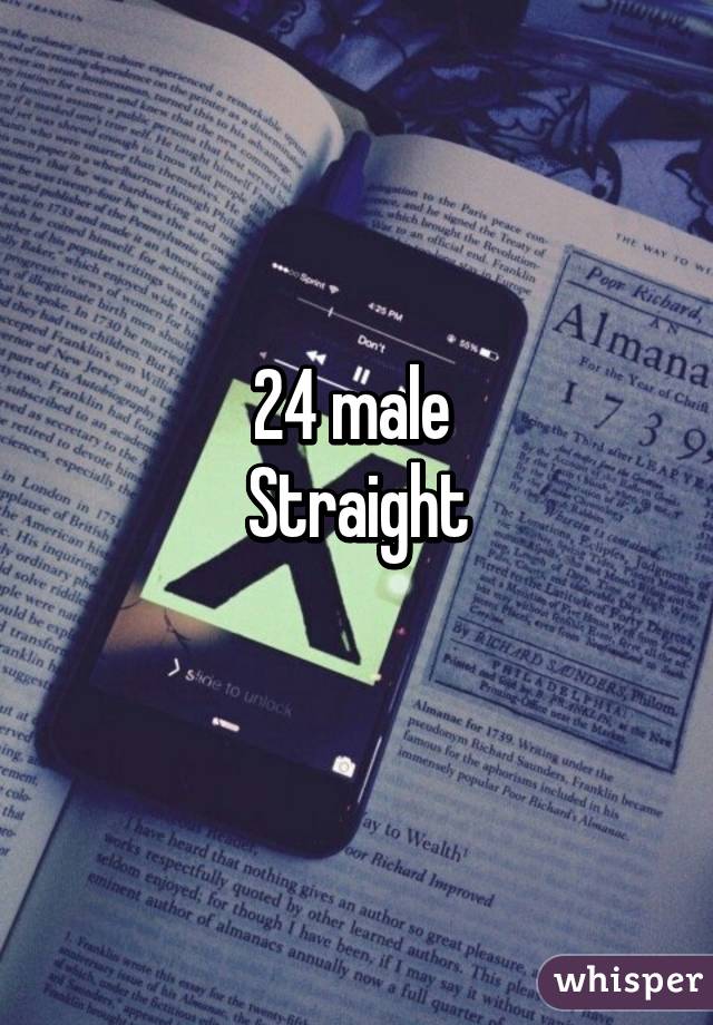 24 male 
Straight
