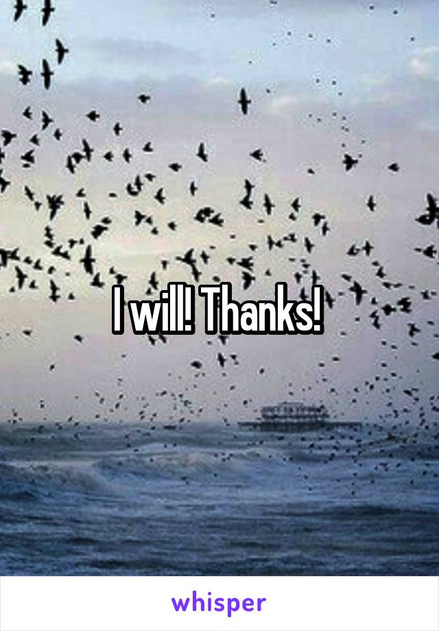 I will! Thanks! 